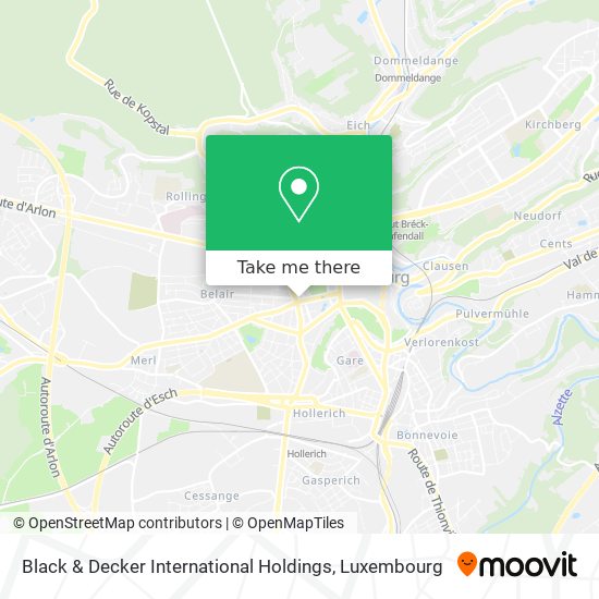 Black & Decker International Holdings map