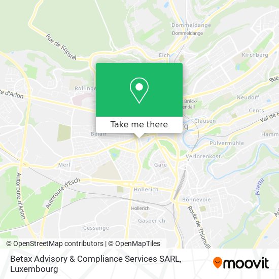 Betax Advisory & Compliance Services SARL map