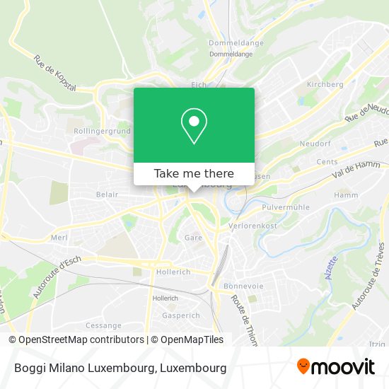 Boggi Milano Luxembourg Karte
