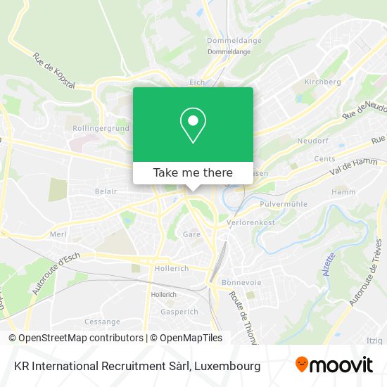 KR International Recruitment Sàrl map