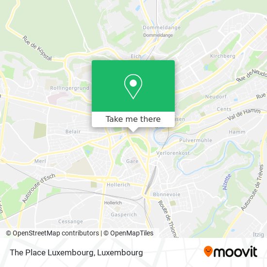 The Place Luxembourg map