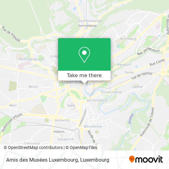 Amis des Musées Luxembourg map
