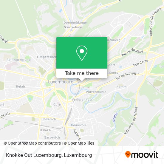 Knokke Out Luxembourg map