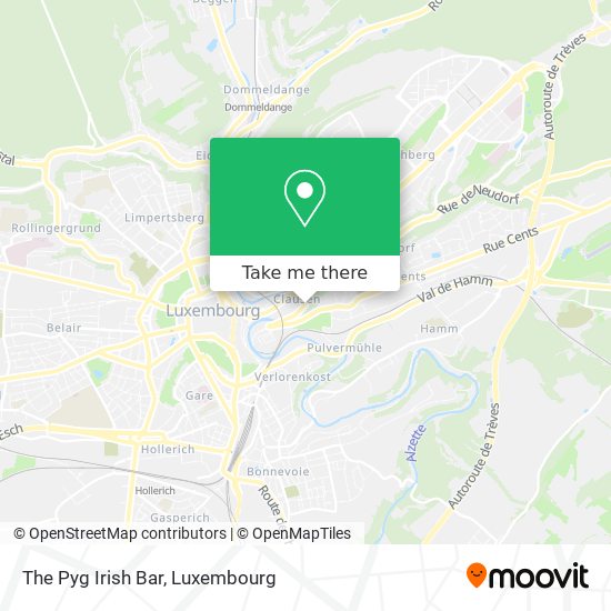 The Pyg Irish Bar map