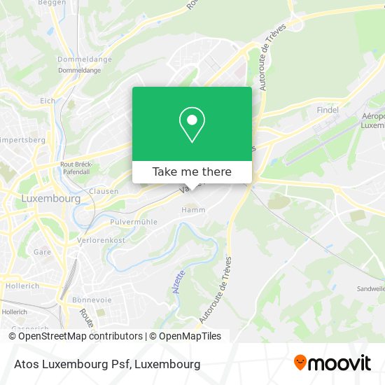 Atos Luxembourg Psf map