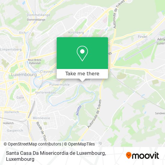 Santa Casa Da Misericordia de Luxembourg Karte