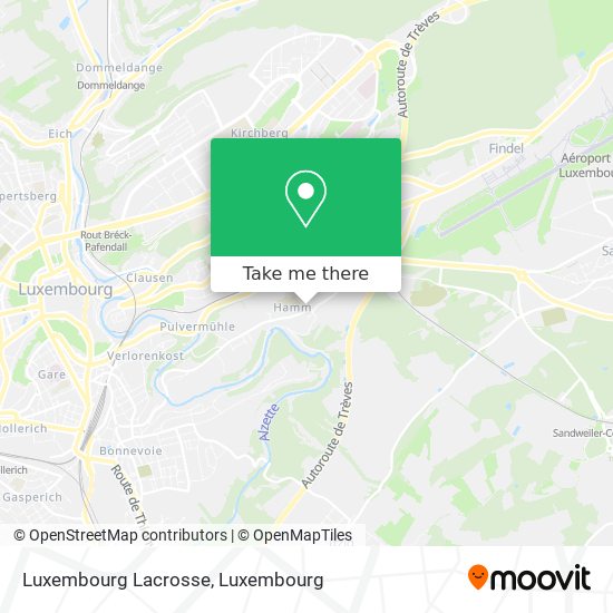 Luxembourg Lacrosse map