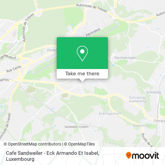 Cafe Sandweiler - Eck Armando Et Isabel map