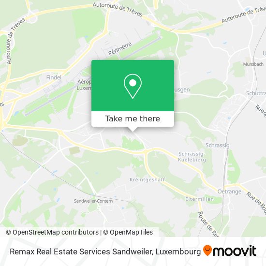 Remax Real Estate Services Sandweiler Karte