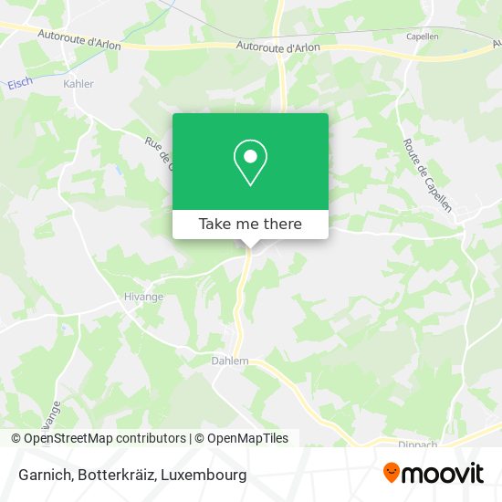 Garnich, Botterkräiz map