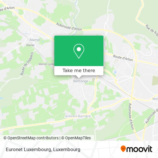 Euronet Luxembourg map