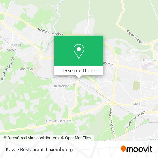 Kava - Restaurant map