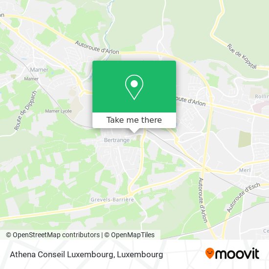 Athena Conseil Luxembourg map
