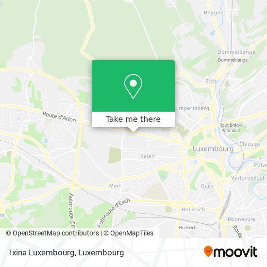 Ixina Luxembourg map