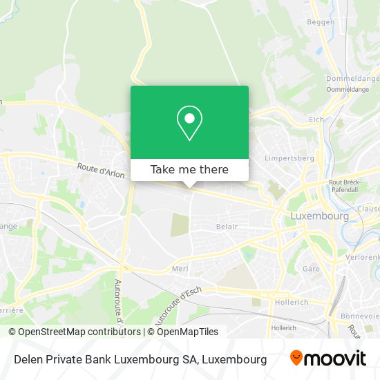 Delen Private Bank Luxembourg SA map