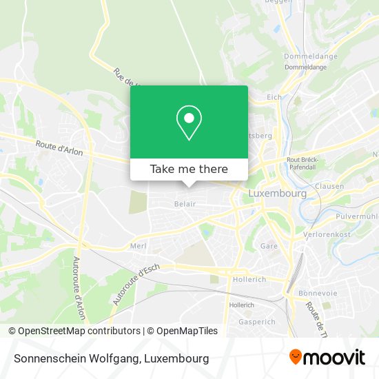 Sonnenschein Wolfgang map