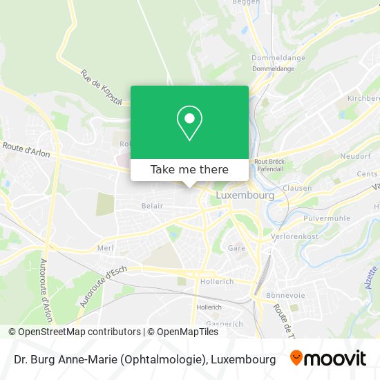 Dr. Burg Anne-Marie (Ophtalmologie) map