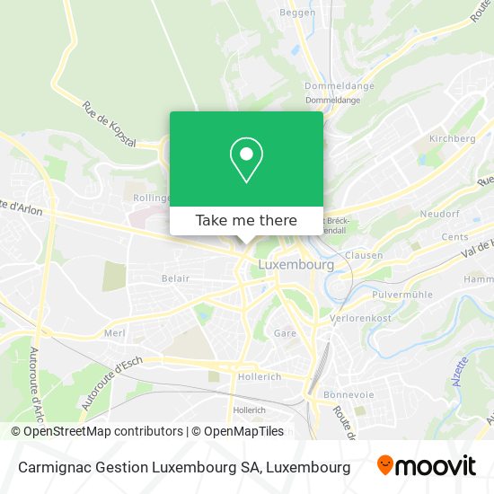 Carmignac Gestion Luxembourg SA map