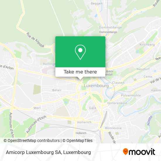 Amicorp Luxembourg SA map