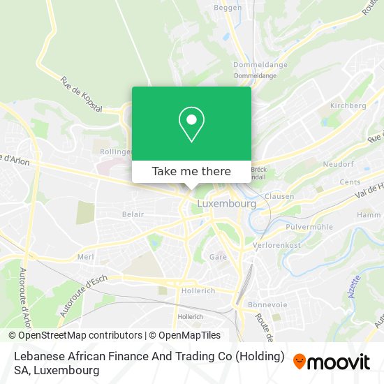 Lebanese African Finance And Trading Co (Holding) SA map
