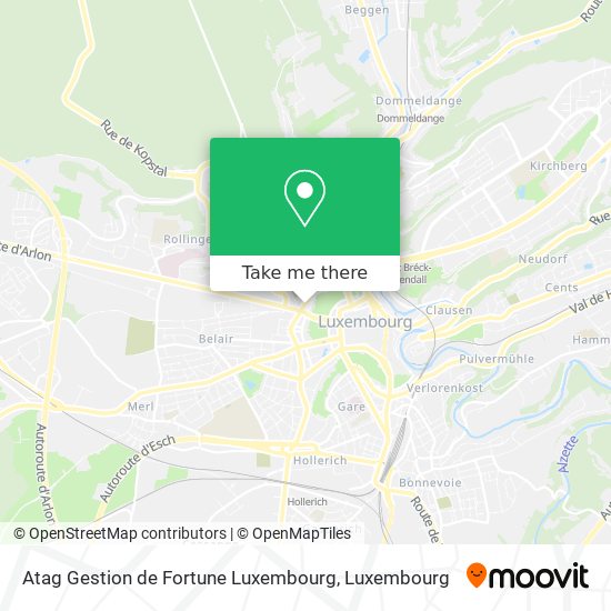 Atag Gestion de Fortune Luxembourg map