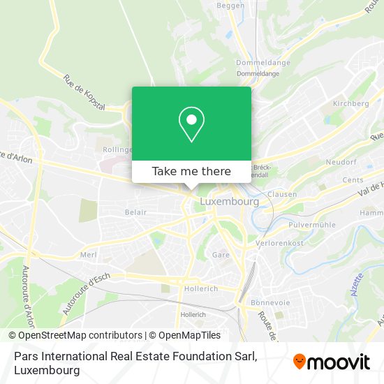 Pars International Real Estate Foundation Sarl map