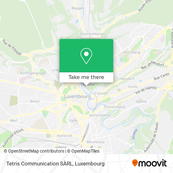 Tetris Communication SÀRL map