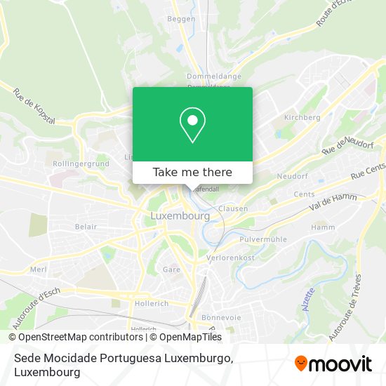 Sede Mocidade Portuguesa Luxemburgo map