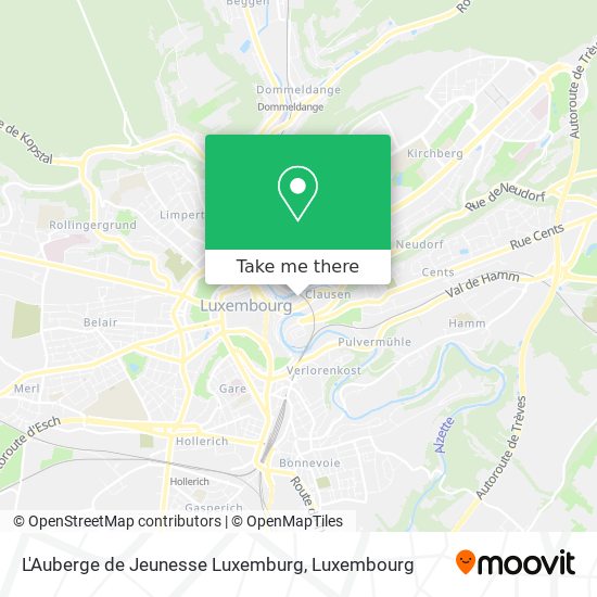 L'Auberge de Jeunesse Luxemburg map