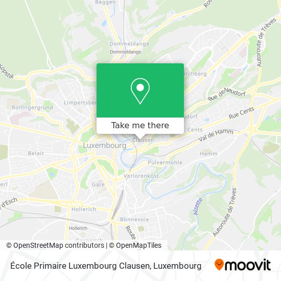 École Primaire Luxembourg Clausen map