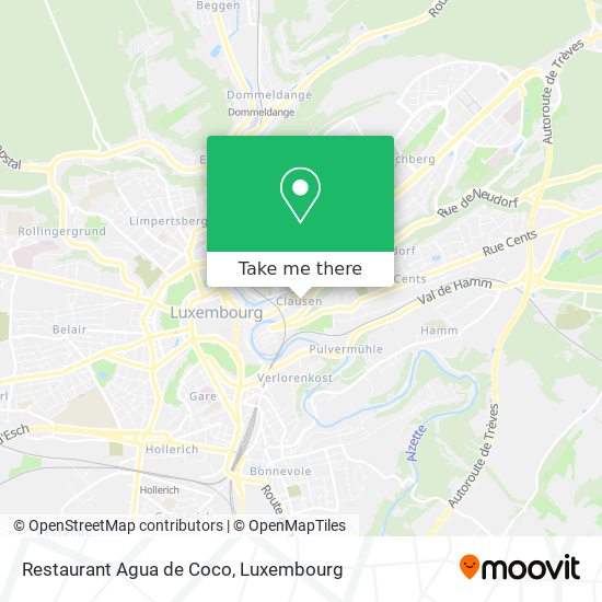 Restaurant Agua de Coco map