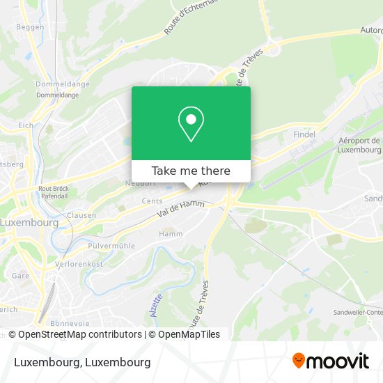 Luxembourg map