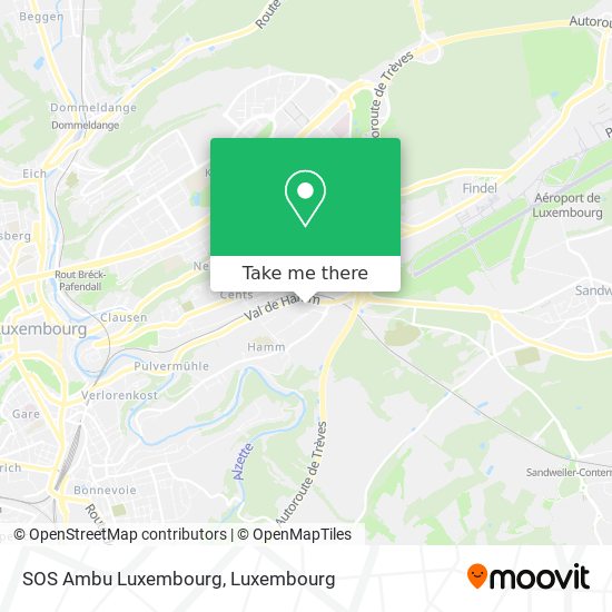 SOS Ambu Luxembourg map