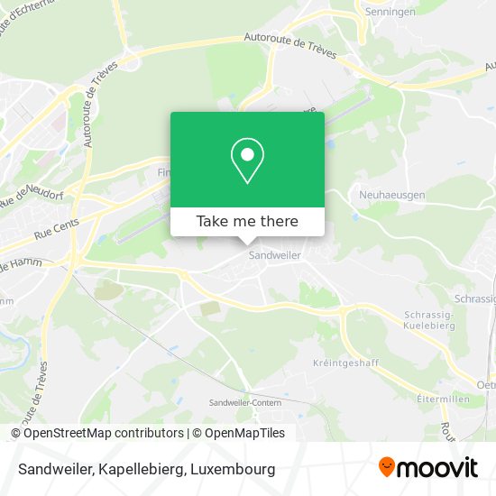 Sandweiler, Kapellebierg Karte