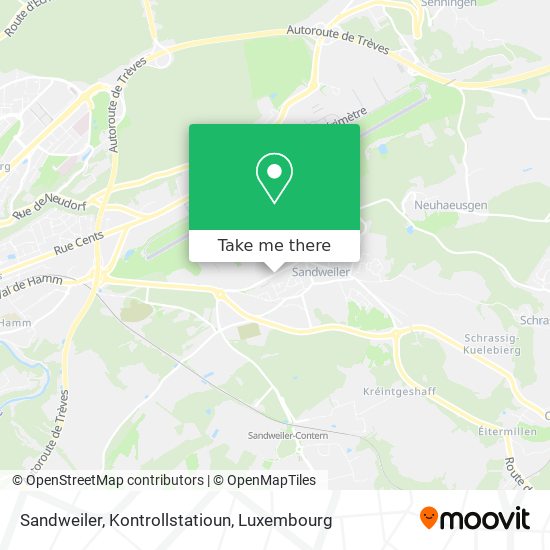 Sandweiler, Kontrollstatioun map