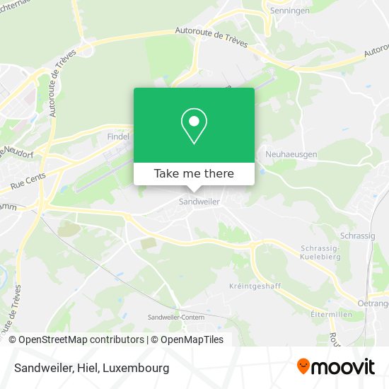 Sandweiler, Hiel map