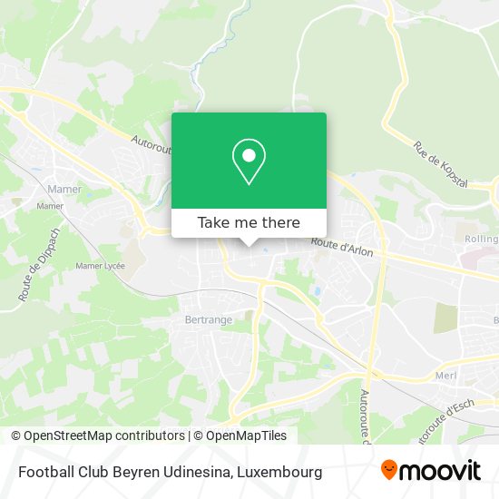 Football Club Beyren Udinesina map