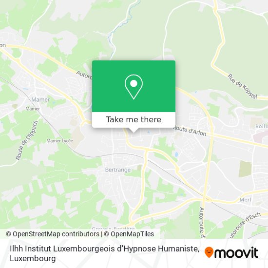 Ilhh Institut Luxembourgeois d'Hypnose Humaniste map