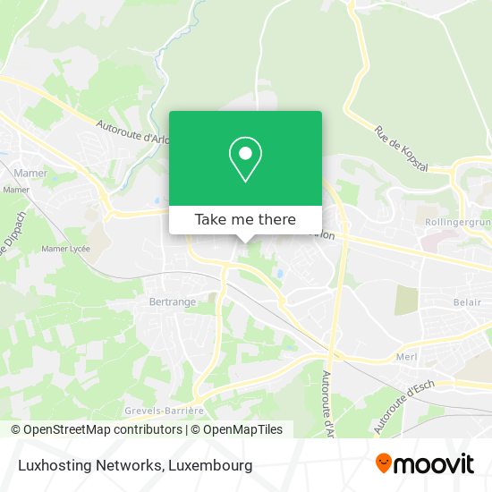 Luxhosting Networks map