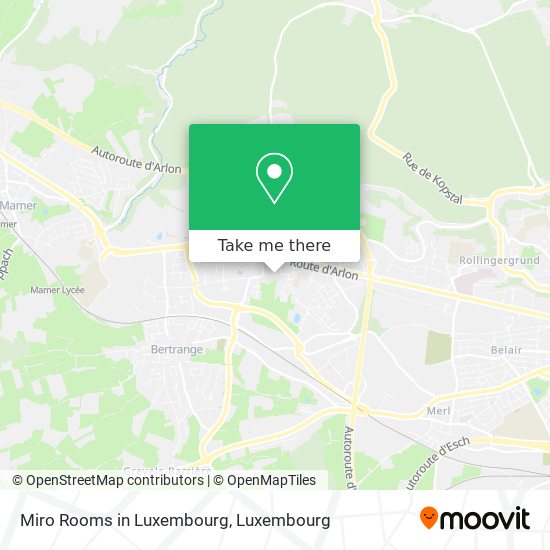 Miro Rooms in Luxembourg map