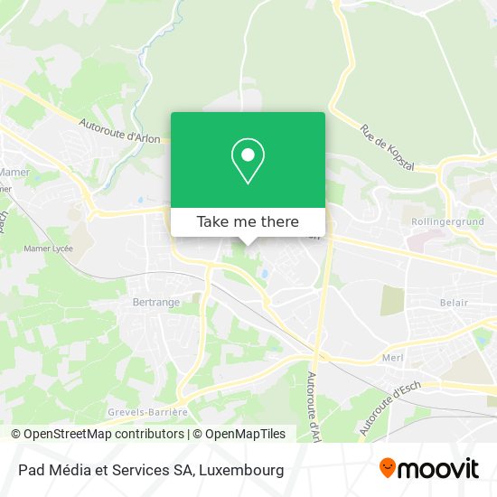Pad Média et Services SA map