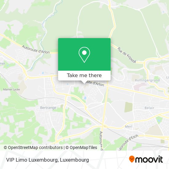 VIP Limo Luxembourg Karte