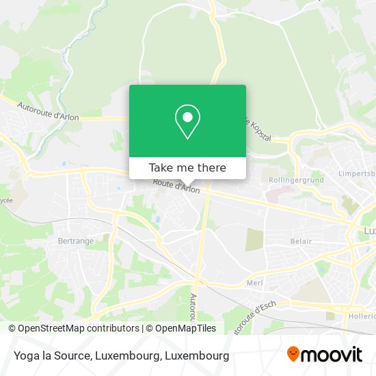 Yoga la Source, Luxembourg map