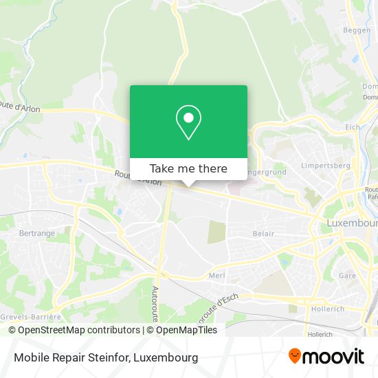 Mobile Repair Steinfor map