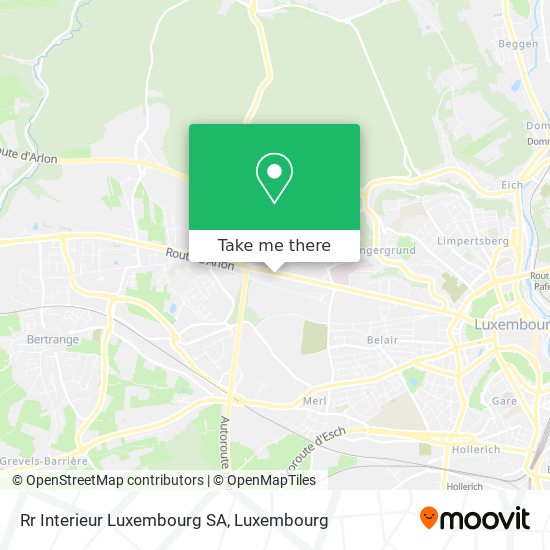 Rr Interieur Luxembourg SA map