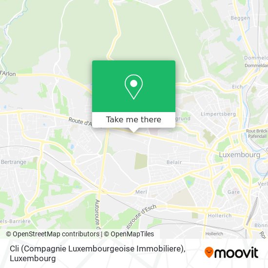 Cli (Compagnie Luxembourgeoise Immobiliere) Karte