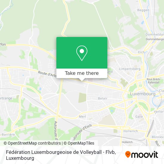 Fédération Luxembourgeoise de Volleyball - Flvb map