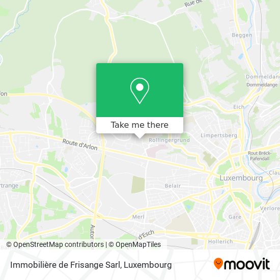 Immobilière de Frisange Sarl map