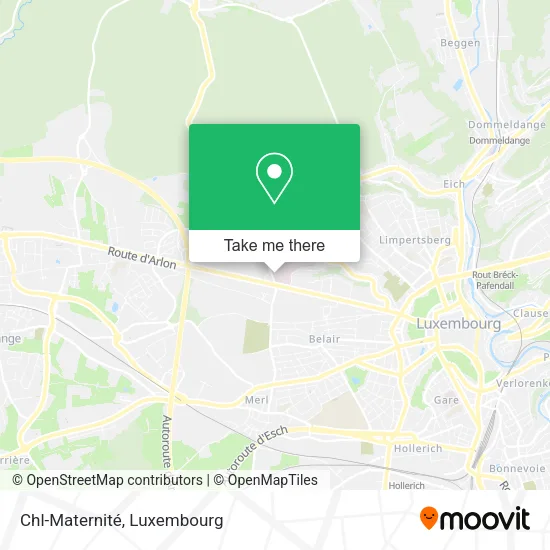 Chl-Maternité map
