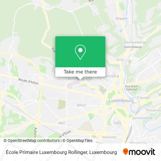 École Primaire Luxembourg Rollinger map